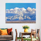 Wasatch Snow Capped Peaks Wall Art