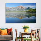 Pyramid Mountain Reflection Wall Art