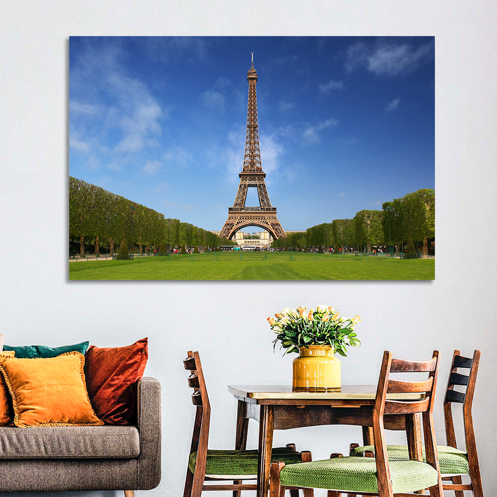 Eiffel Tower Park View Wall Art