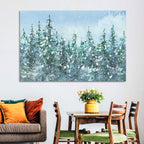 Snowy Spruce Forest Wall Art