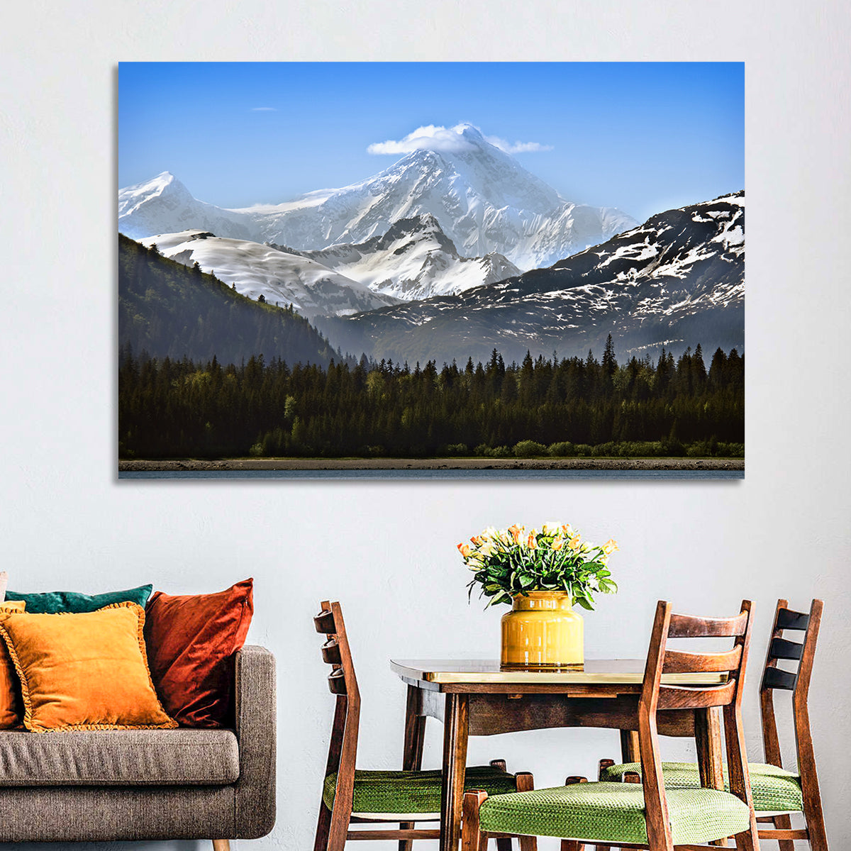 Glacier Bay Snow-capped Peak Wall Art
