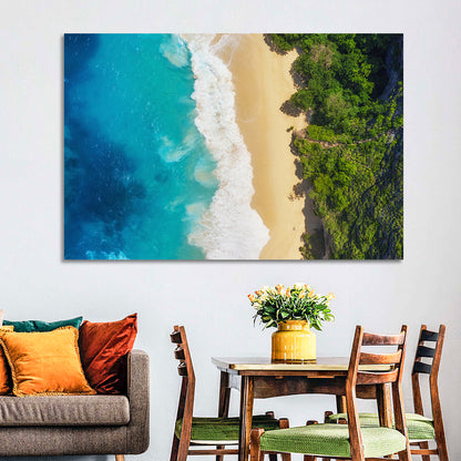 Aerial Sea Beach Wall Art