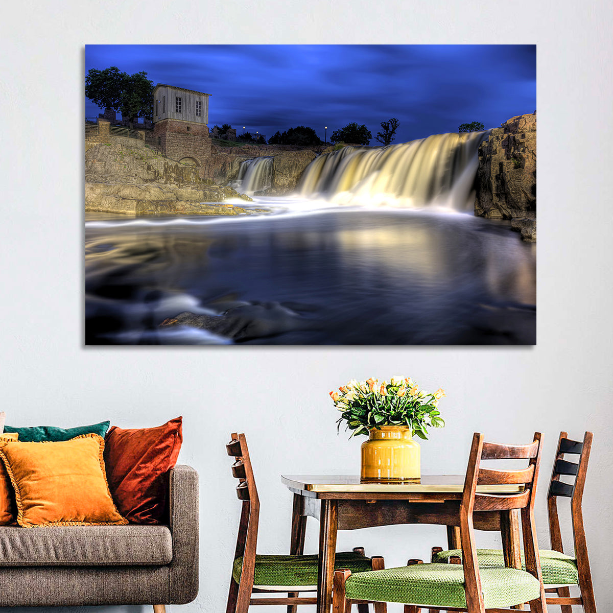 Queen Bee Mill Waterfall Wall Art