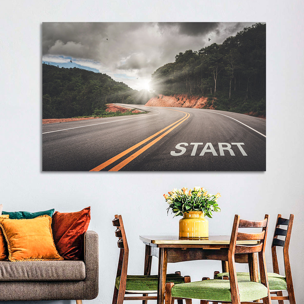 Start of a Journey, Sunrise Road Wall Art