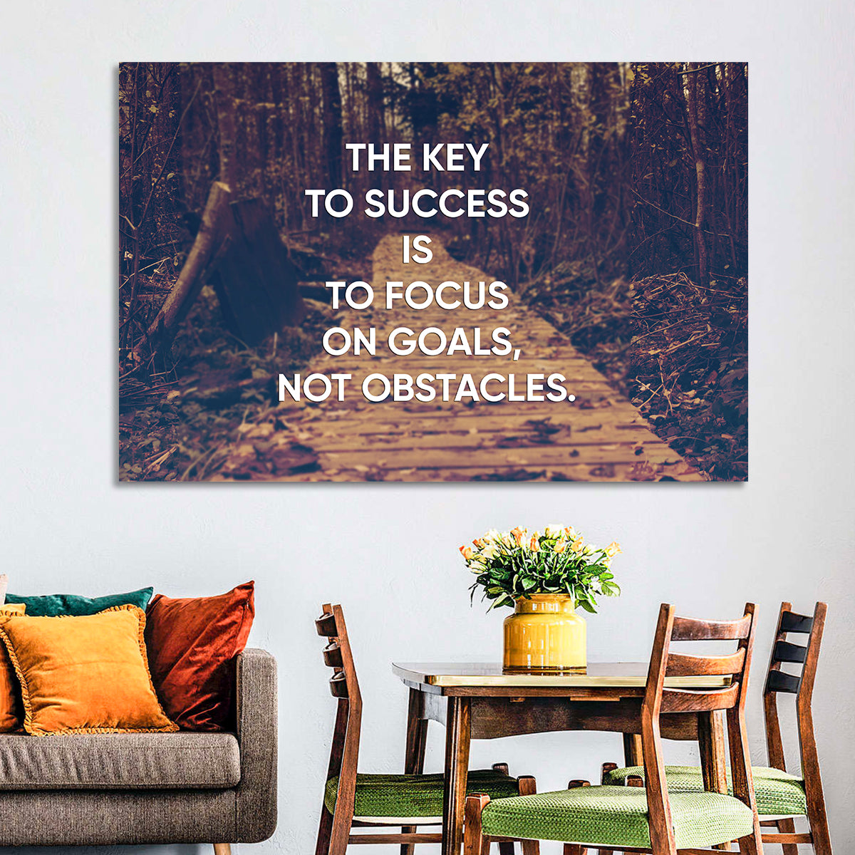 Key to Success Wall Art in a room, landscape