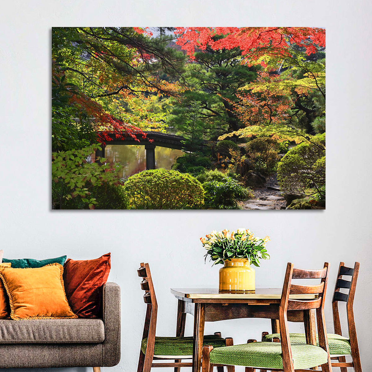 Rinoji Temple Autumn Garden Wall Art