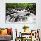 Smoky Mountains Cascading Stream Wall Art