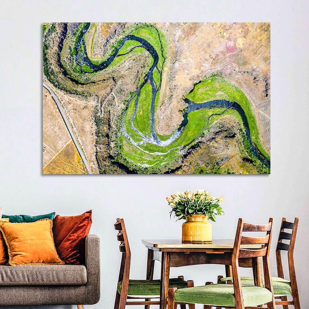 Kasagh River Valley Aerial Wall Art