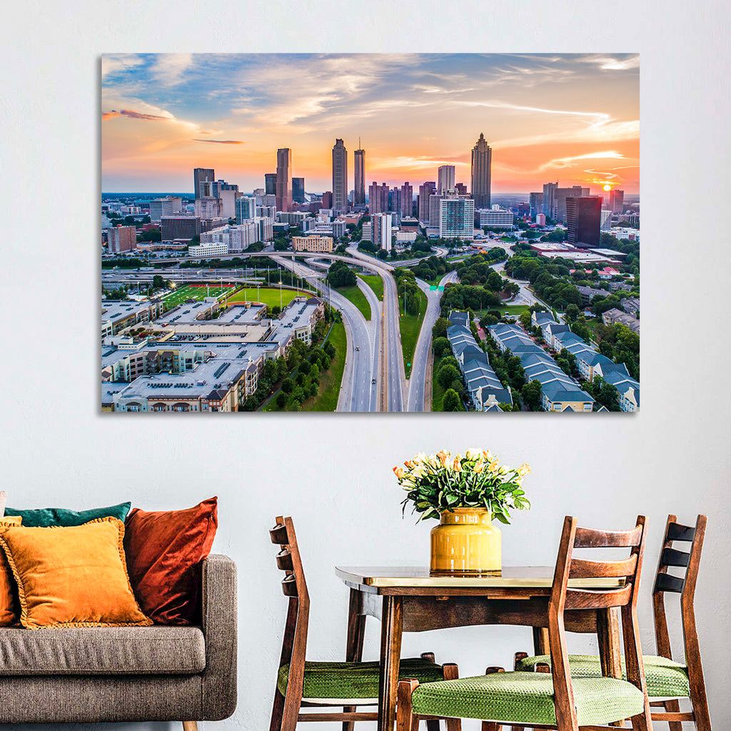 Downtown Atlanta Skyline Wall Art