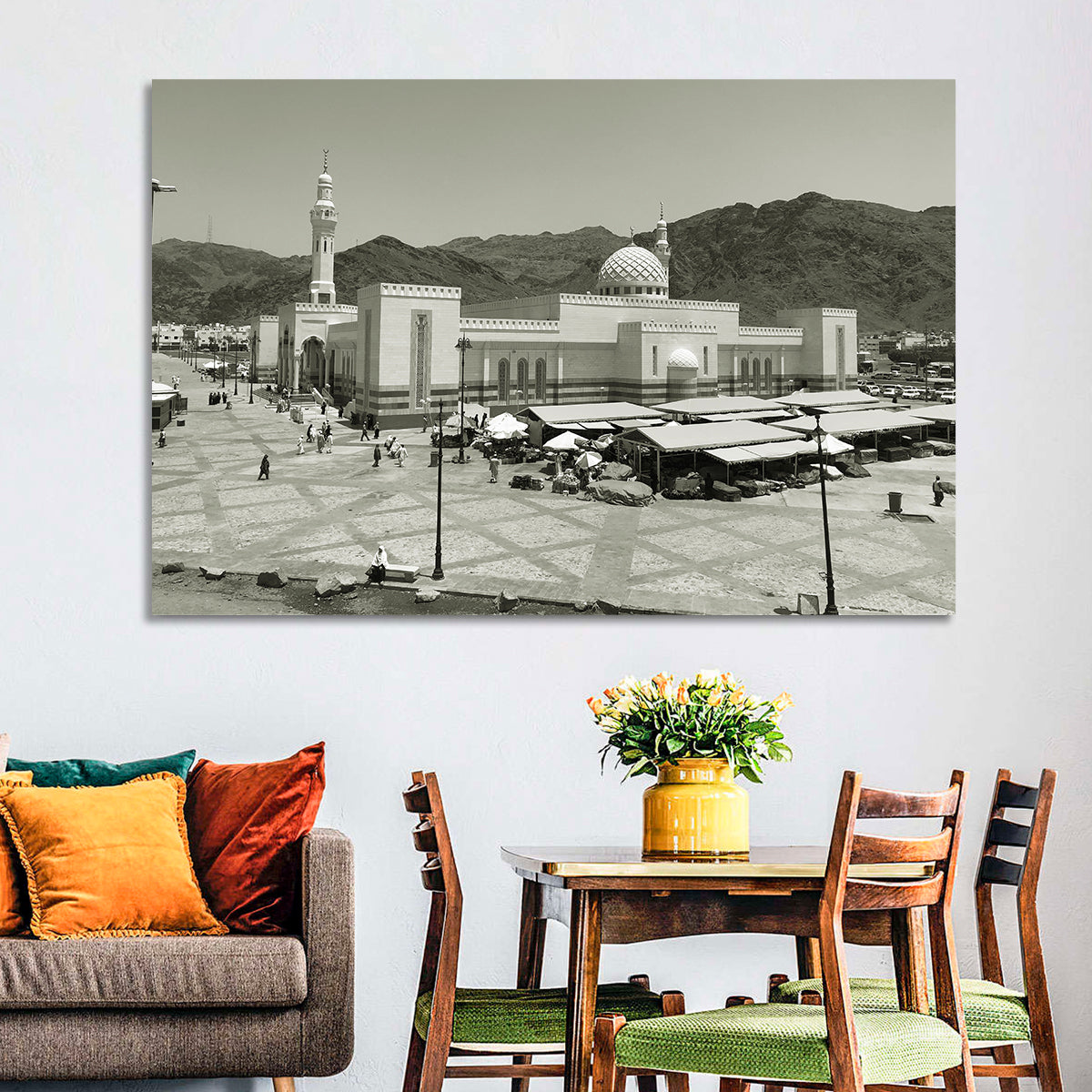 Uhud Mosque, Medina Wall Art in a room, landscape