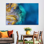 Golden Coast Abstract Wall Art