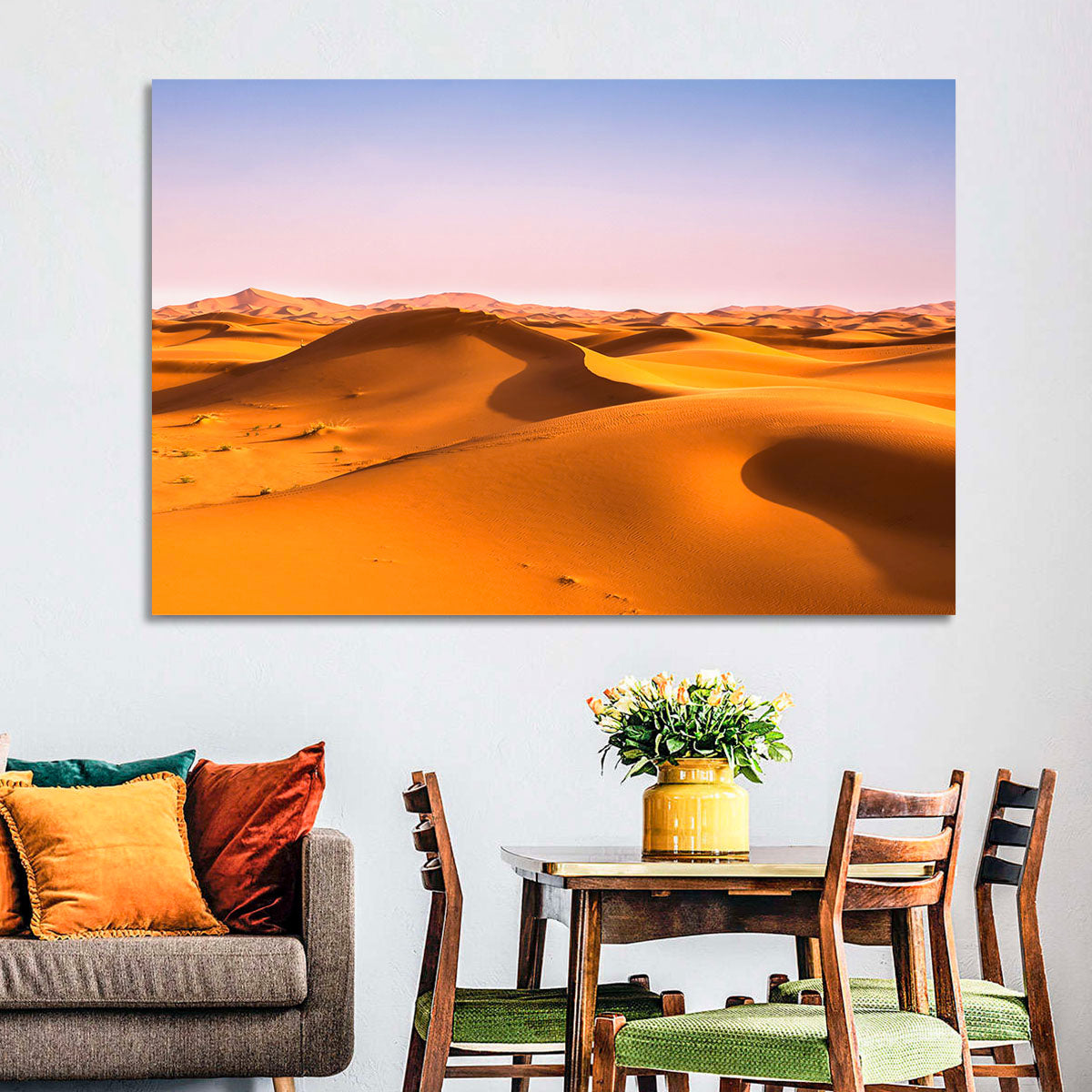 Golden Sahara Dunes Wall Art