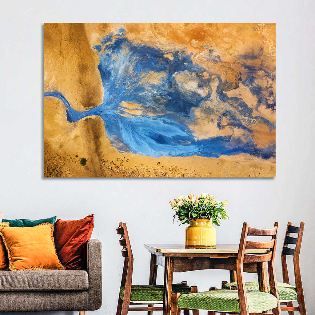 Geysers Valley Aerial View Wall Art