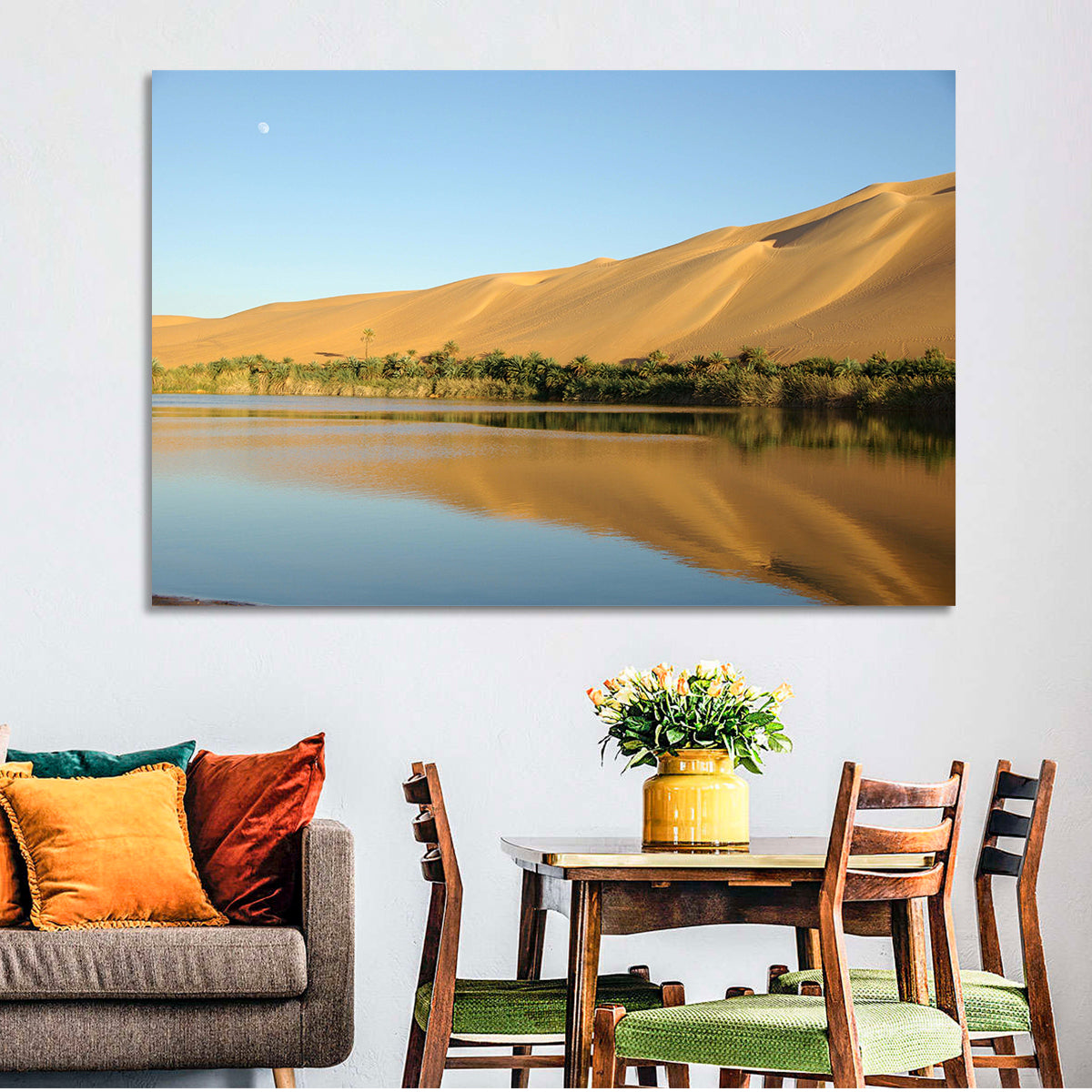 Desert Oasis Reflection Wall Art