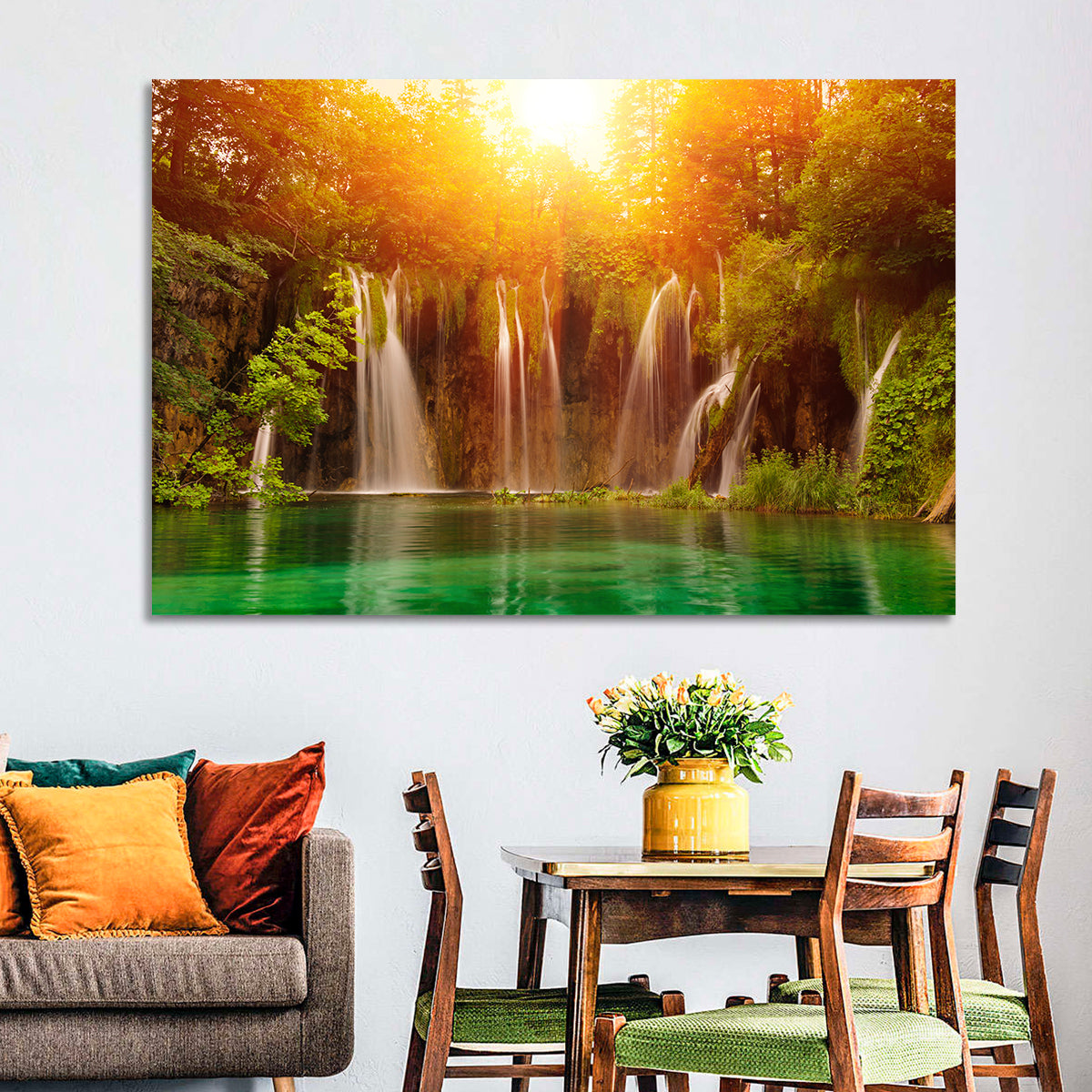 Plitvice Lakes Waterfalls Wall Art