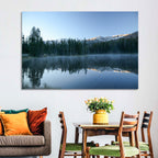 Sylvan Lake Morning Mist Wall Art