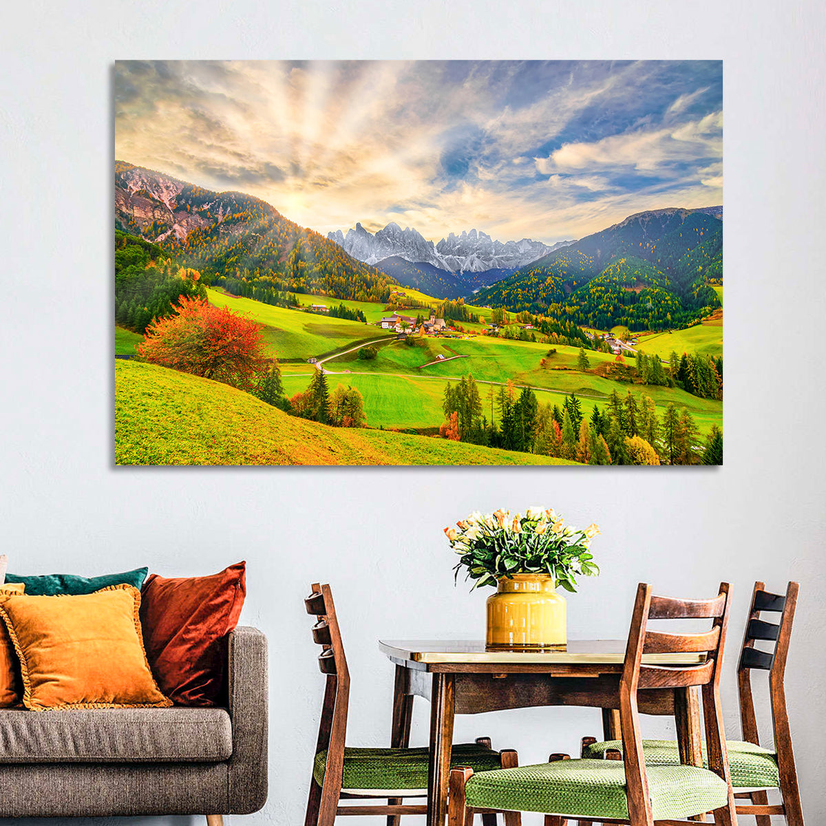 Santa Magdalena Valley at Golden Hour Wall Art