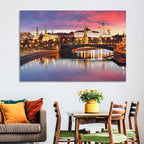 Moscow Kremlin Skyline at Twilight Wall Art