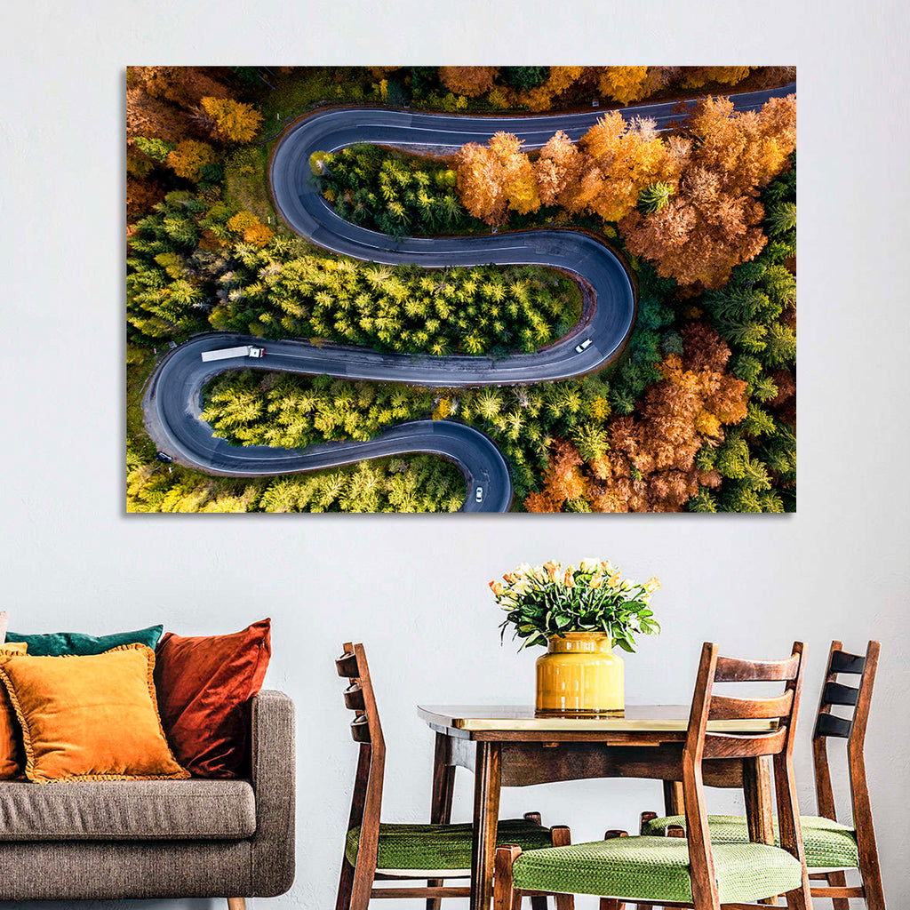 Serpentine Forest Road Wall Art