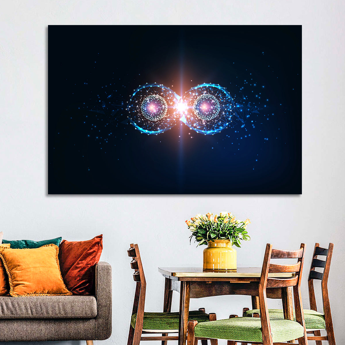 Polygonal Infinity Loop Wall Art