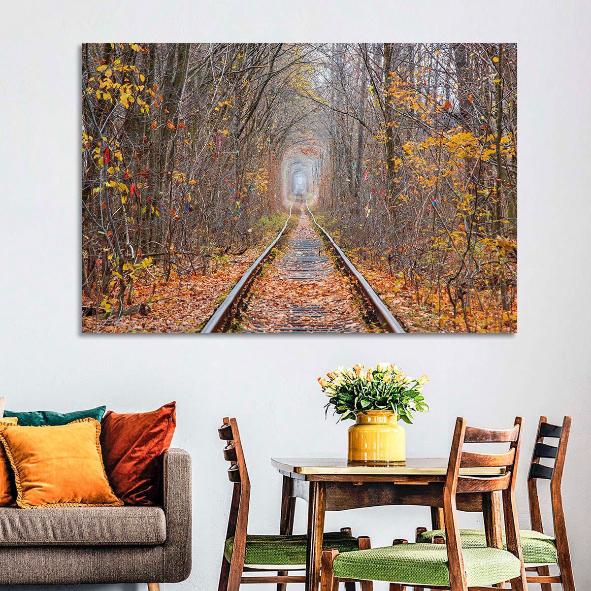 Klevan Tunnel of Love Wall Art in a room, landscape