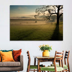 Tire Swing in Morning Mist Wall Art