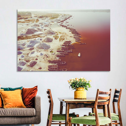 Lake Retba Aerial Wall Art