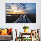 Mobile Bay Bridge at Sunset Wall Art