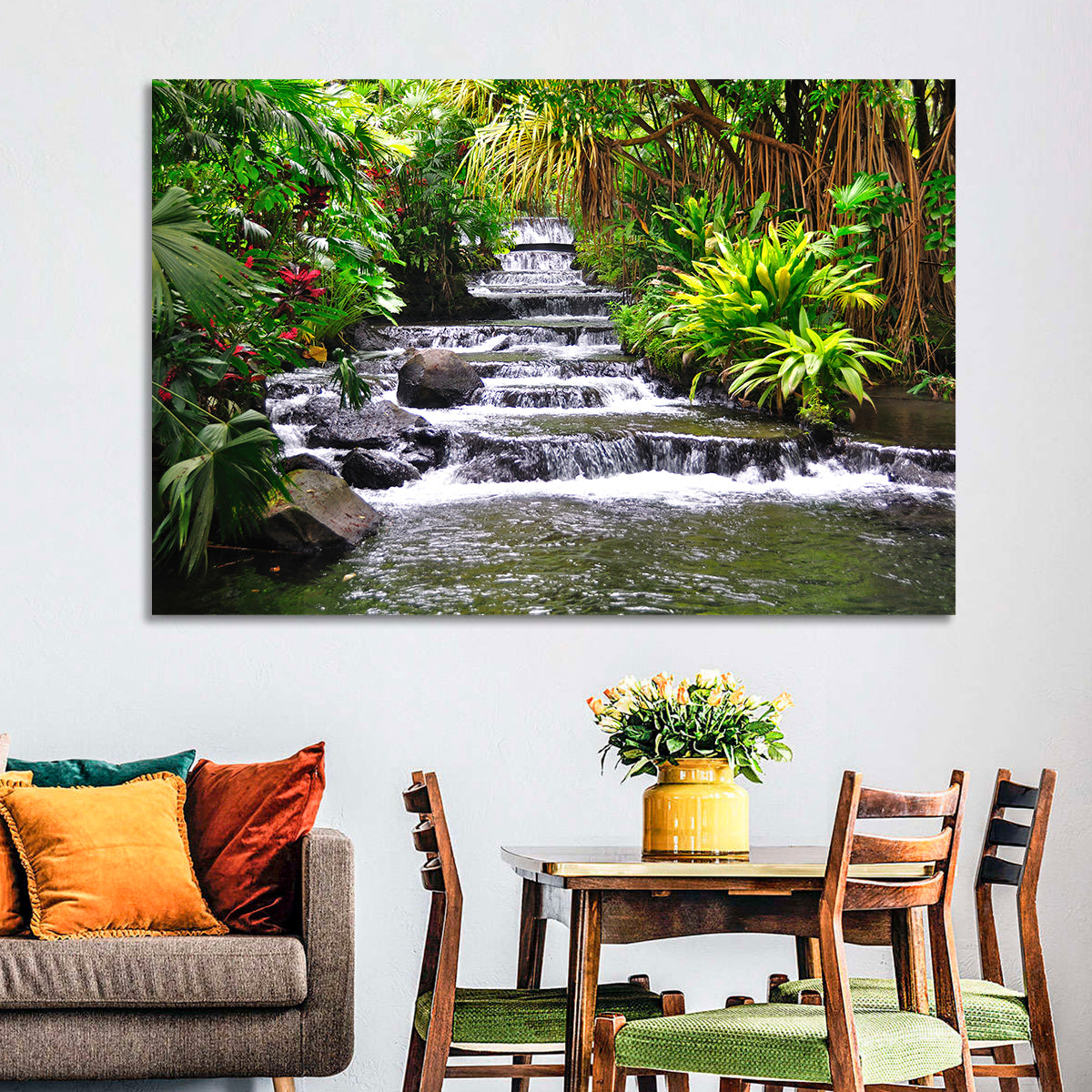 Tabacon Tiered Hot Springs Waterfall Wall Art