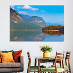 Lake Bohinj Autumn Reflection Wall Art