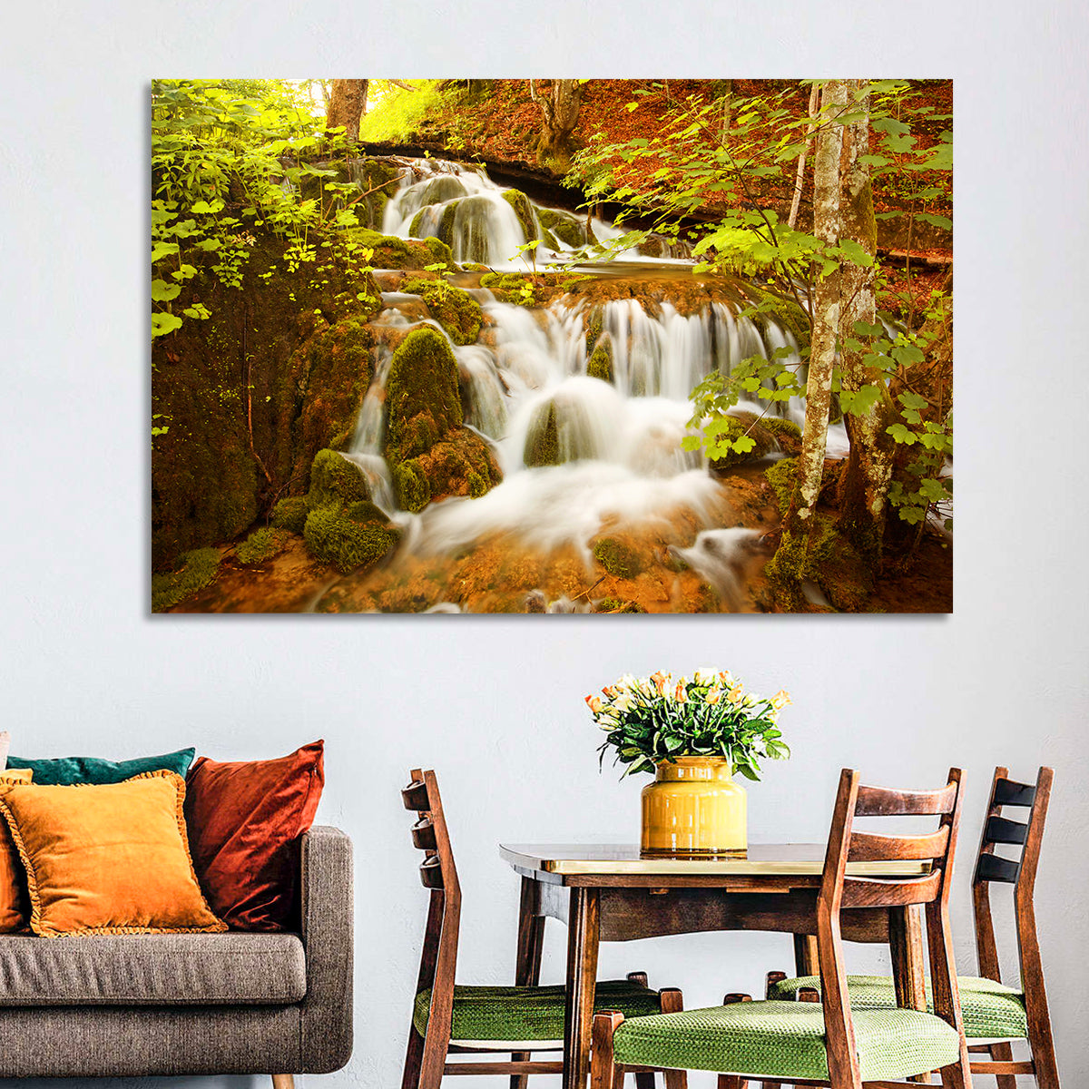 Plitvice Autumn Stream Wall Art