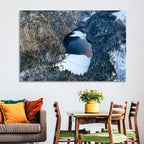 Toplitz Lake Winter Aerial Wall Art