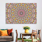 Beaded Kaleidoscope Mandala Wall Art