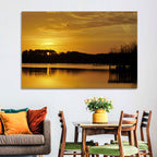 Lake Weiss Sunset Reflection Wall Art