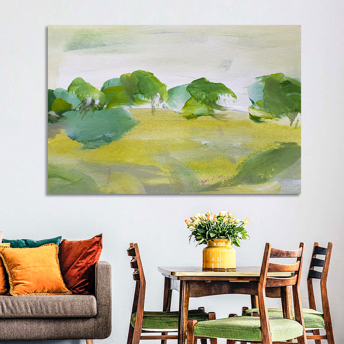 Rural Fields Abstract Wall Art