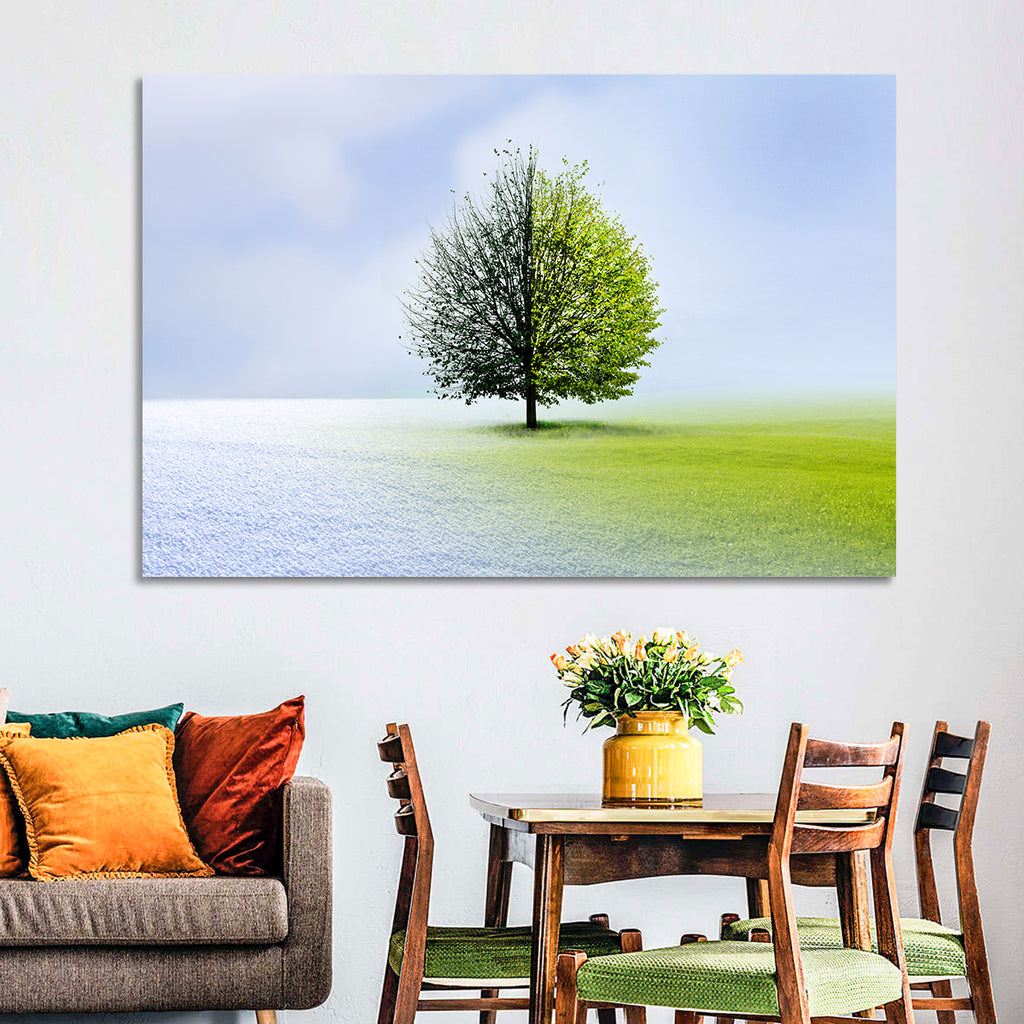 Winter to Spring Tree Wall Art
