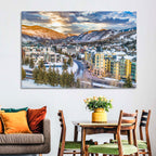 Vail Village Skyline Wall Art