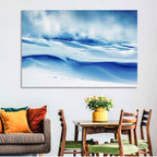Wind-swept Snow Ridges Wall Art