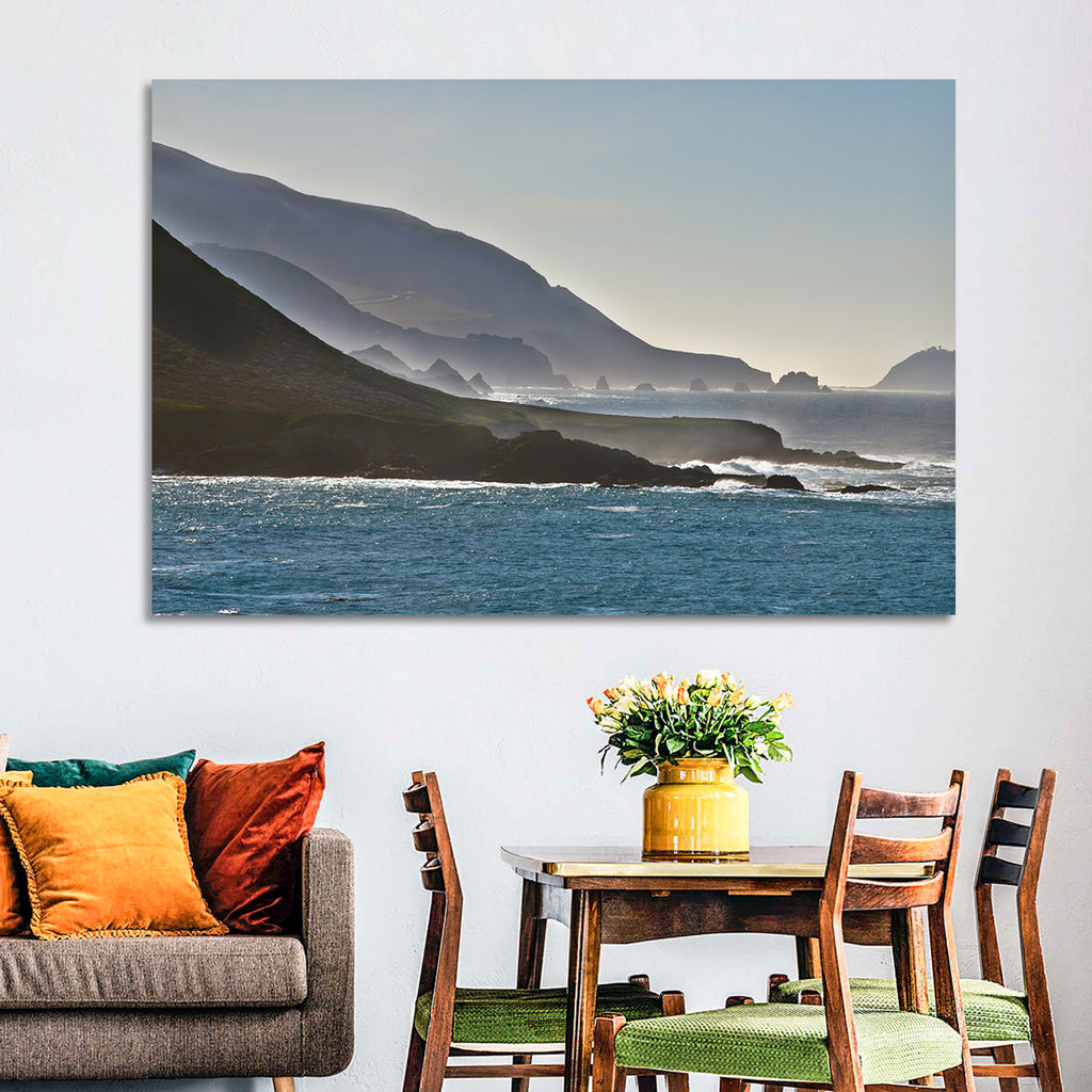 Misty Big Sur Coastline Wall Art