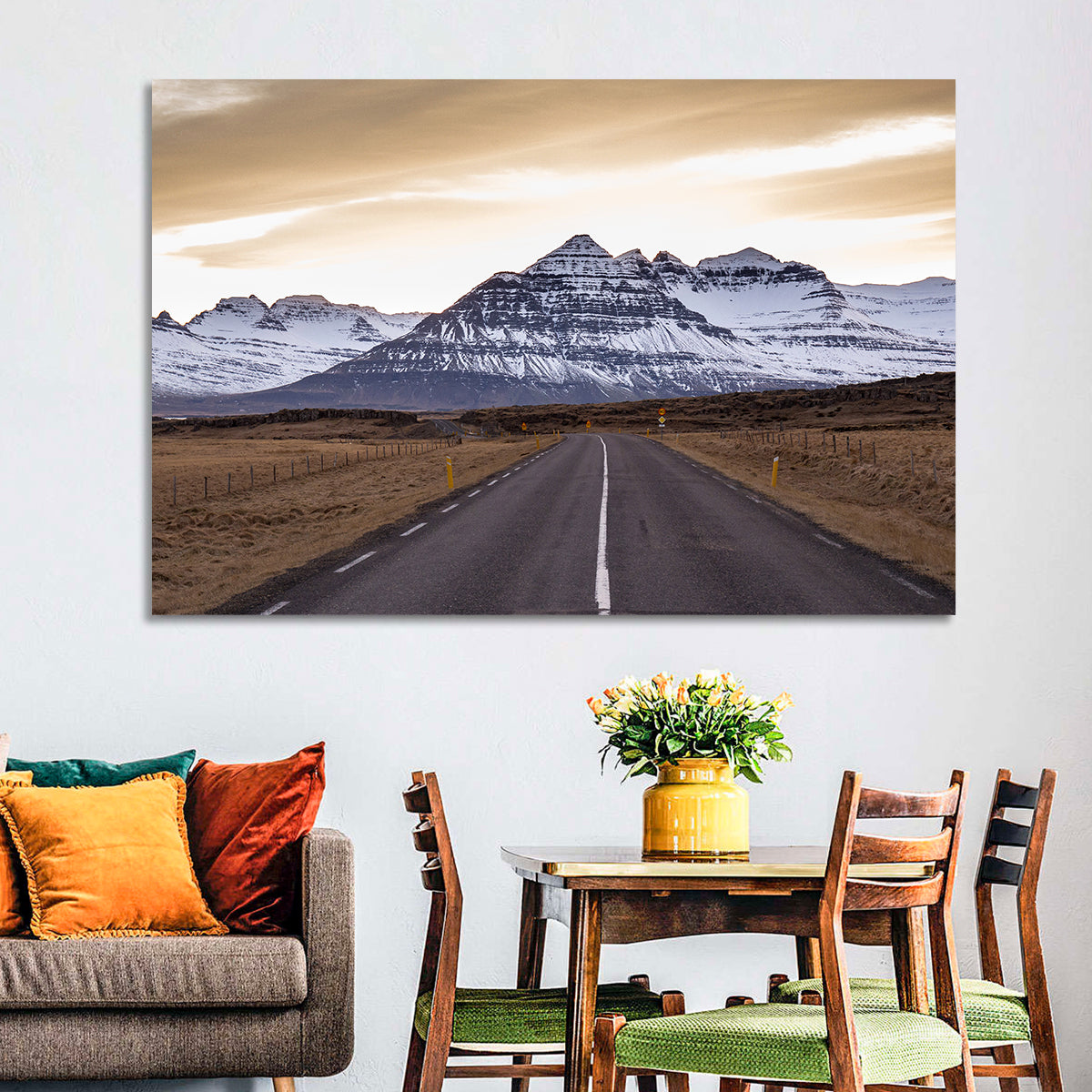 East Fjords Road at Dusk Wall Art