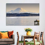 Mount Rainier Over Lake Washington Wall Art
