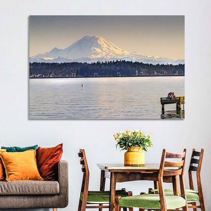 Mount Rainier from Lake Washington Wall Art