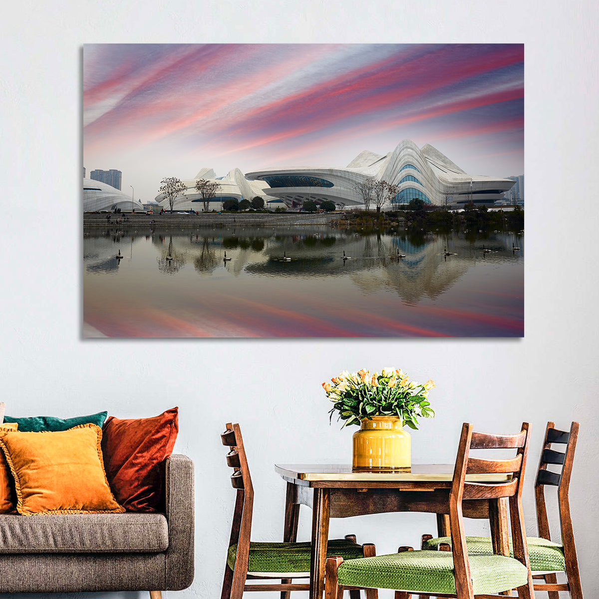 Meixihu International Culture and Arts Centre, Changsha Wall Art in a room, landscape