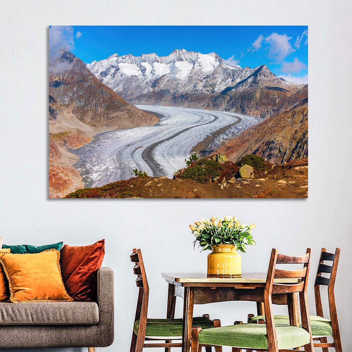 Aletsch Glacier Valley Wall Art
