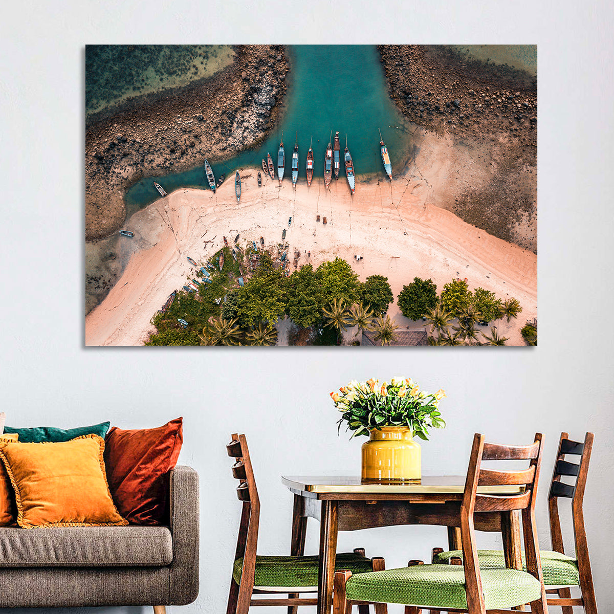 Koh Samui Long-tail Boats Wall Art