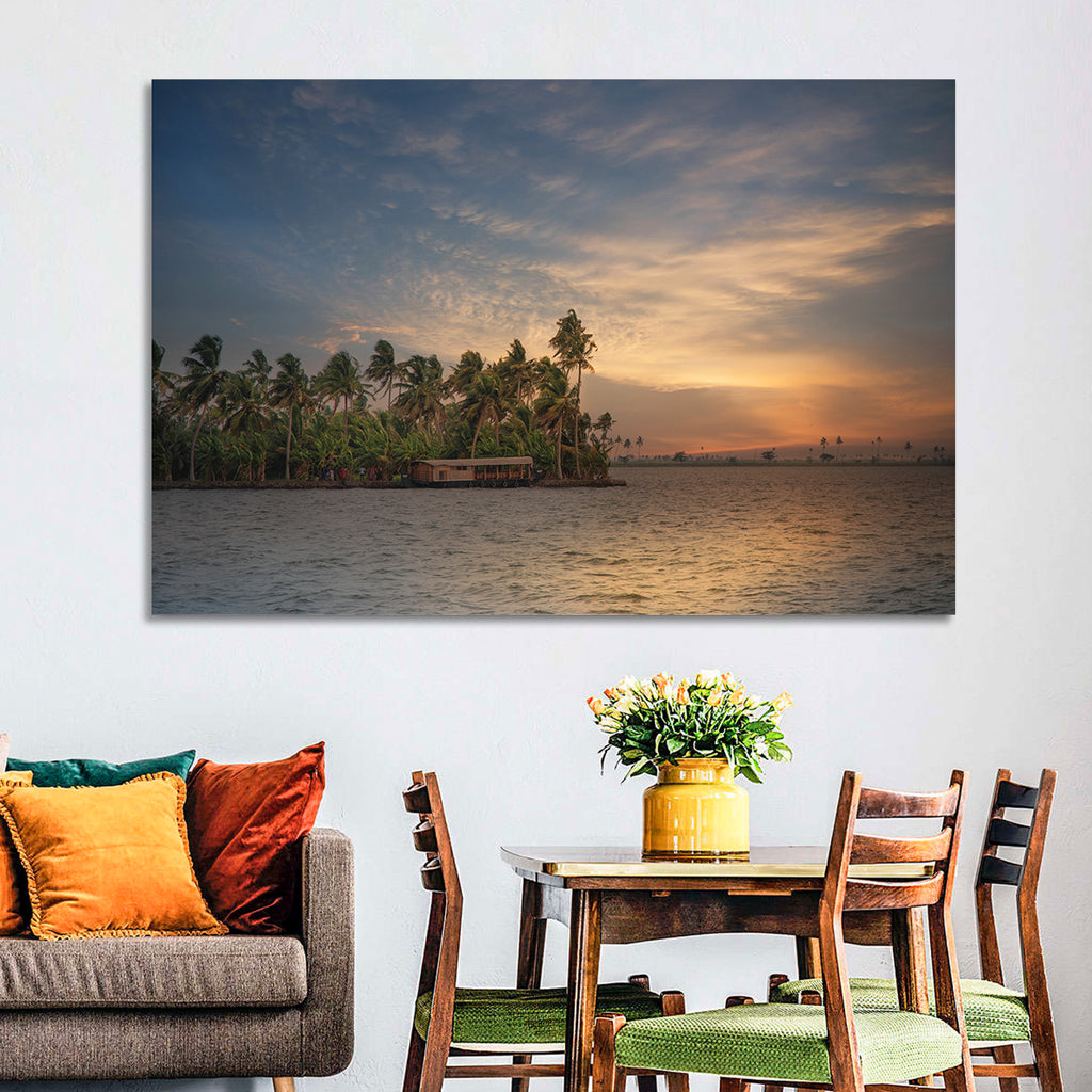 Vembanad Lake Sunset Wall Art