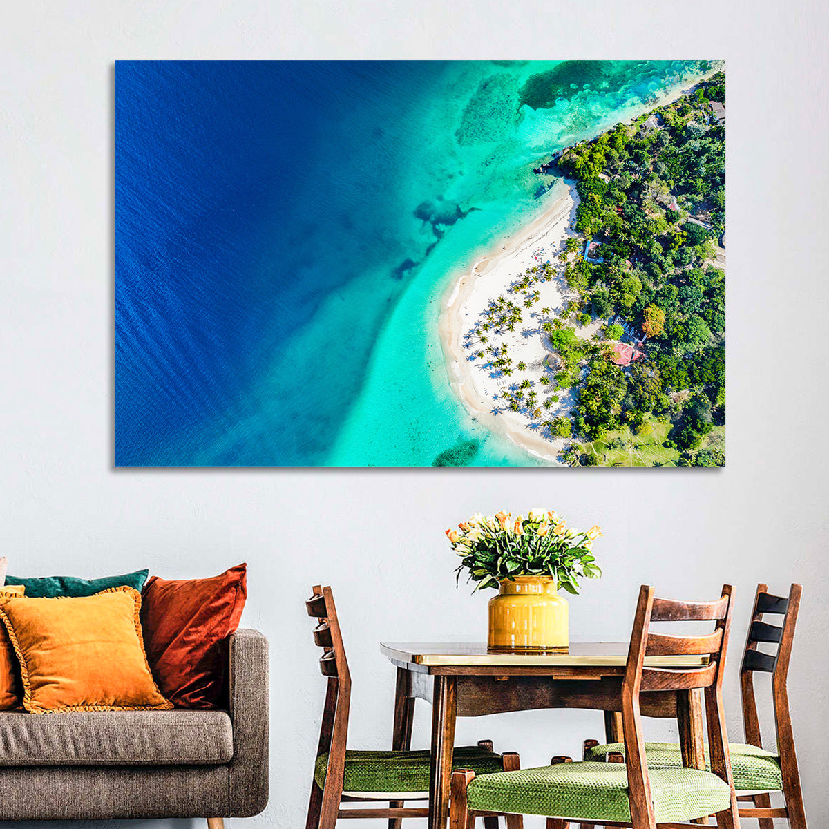 Cayo Levantado Aerial View Wall Art
