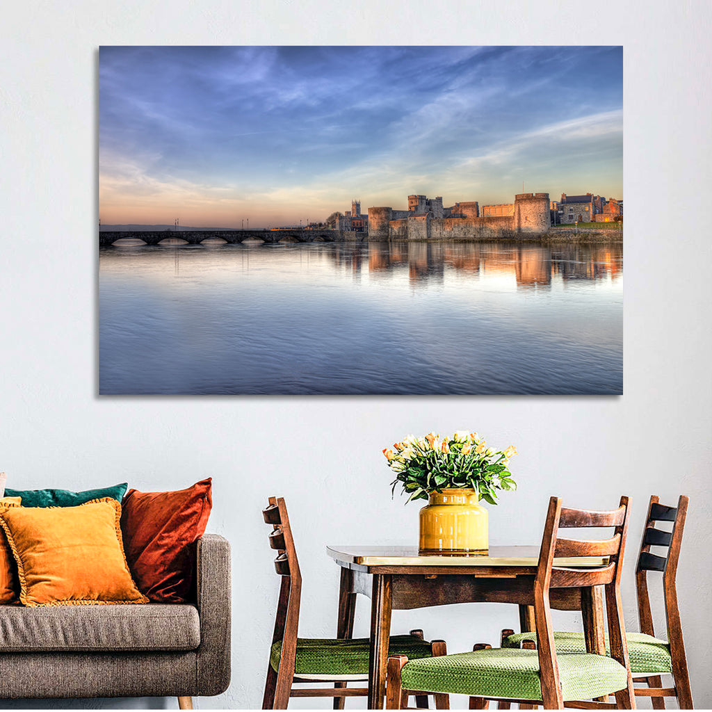 King John's Castle at Sunset Wall Art