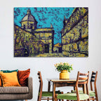Las Agustinas Alleyway Abstraction Wall Art