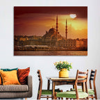 Yeni Cami Golden Hour Wall Art